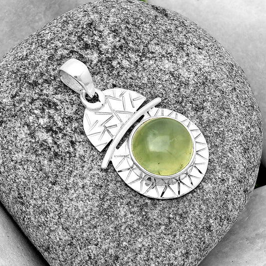 Natural Prehnite Pendant P-1191 SDP132377