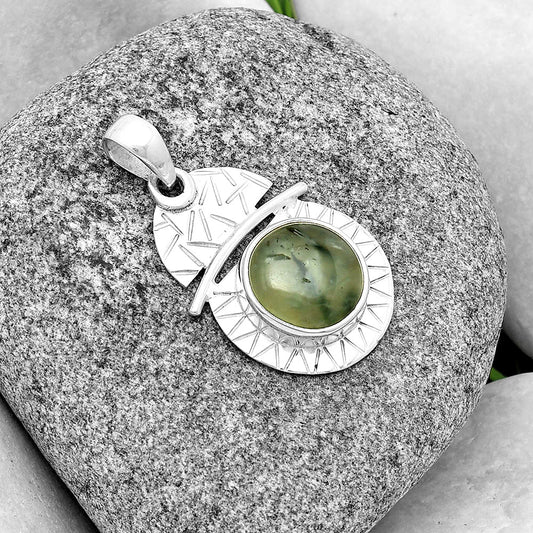 Natural Prehnite Pendant P-1191 SDP132379