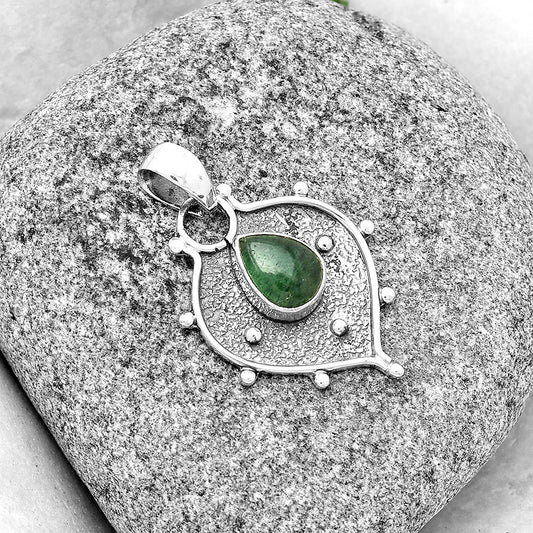 Natural Green Aventurine Pendant P-1403 SDP132458