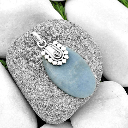 Natural Angelite Pendant P-1599 SDP132470