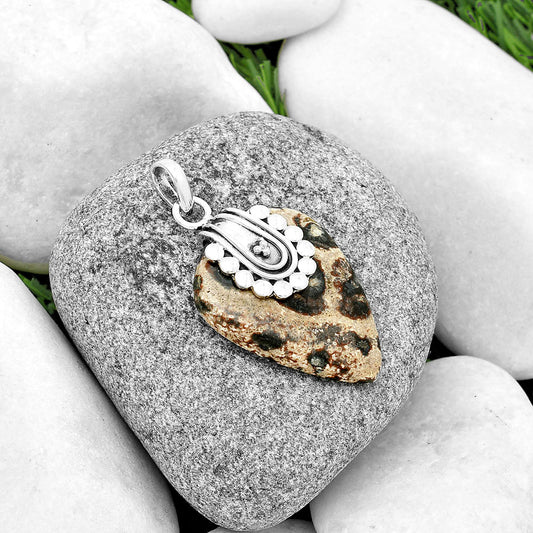 Natural Viper Skin Jasper Pendant P-1599 SDP132474