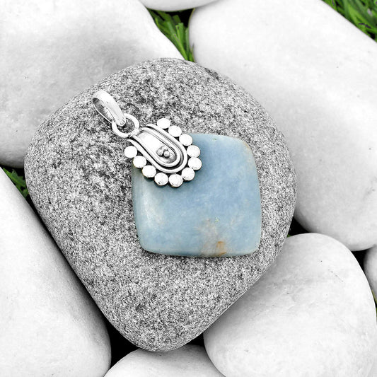 Natural Angelite Pendant P-1599 SDP132476