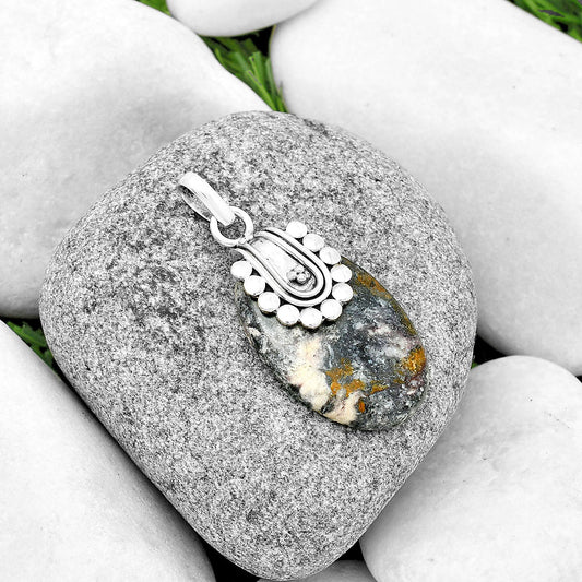 Natural Indian Blanket Jasper Pendant P-1599 SDP132478