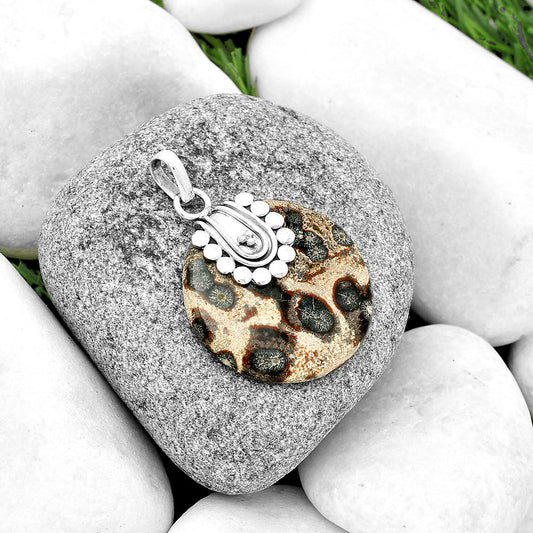 Natural Viper Skin Jasper Pendant P-1599 SDP132481