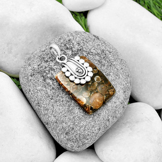 Natural Turtella Jasper - USA Pendant P-1599 SDP132489