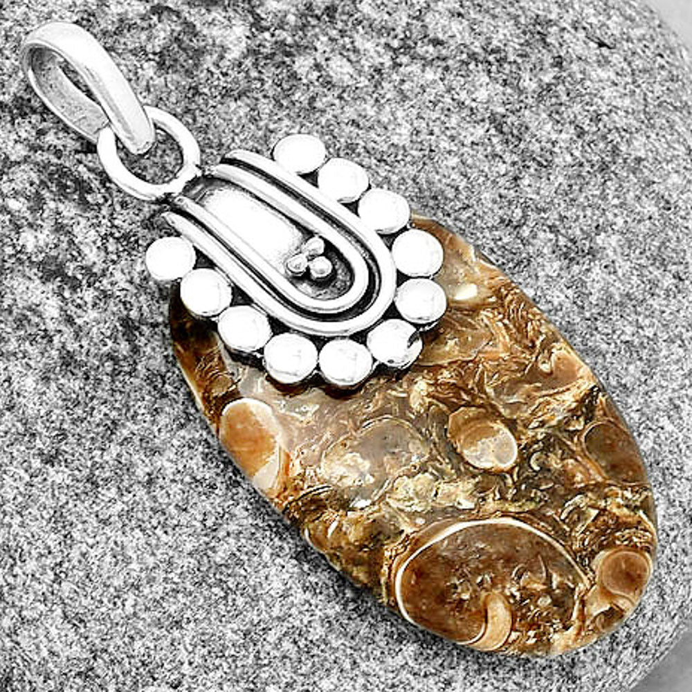 Natural Turtella Jasper - USA Pendant P-1599 SDP132493