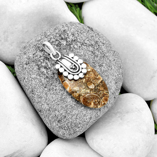 Natural Turtella Jasper - USA Pendant P-1599 SDP132493