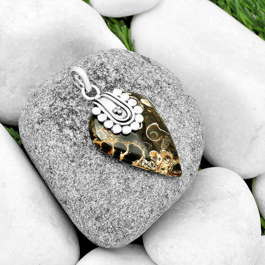 Natural Turtella Jasper - USA Pendant P-1599 SDP132497