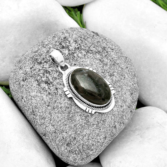 Natural Indigo Gabbro Pendant P-1463 SDP132509