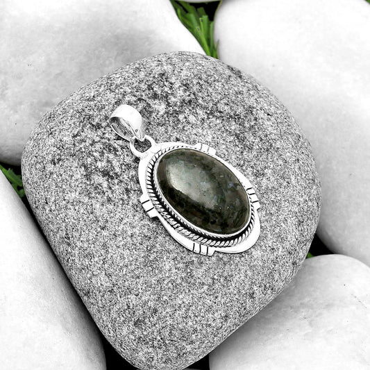 Natural Indigo Gabbro Pendant P-1463 SDP132516