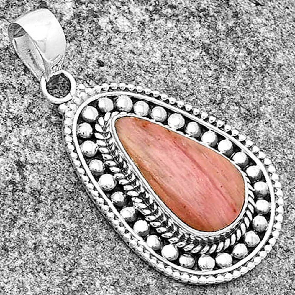 Natural Pink Tulip Quartz Pendant P-1578 SDP132613