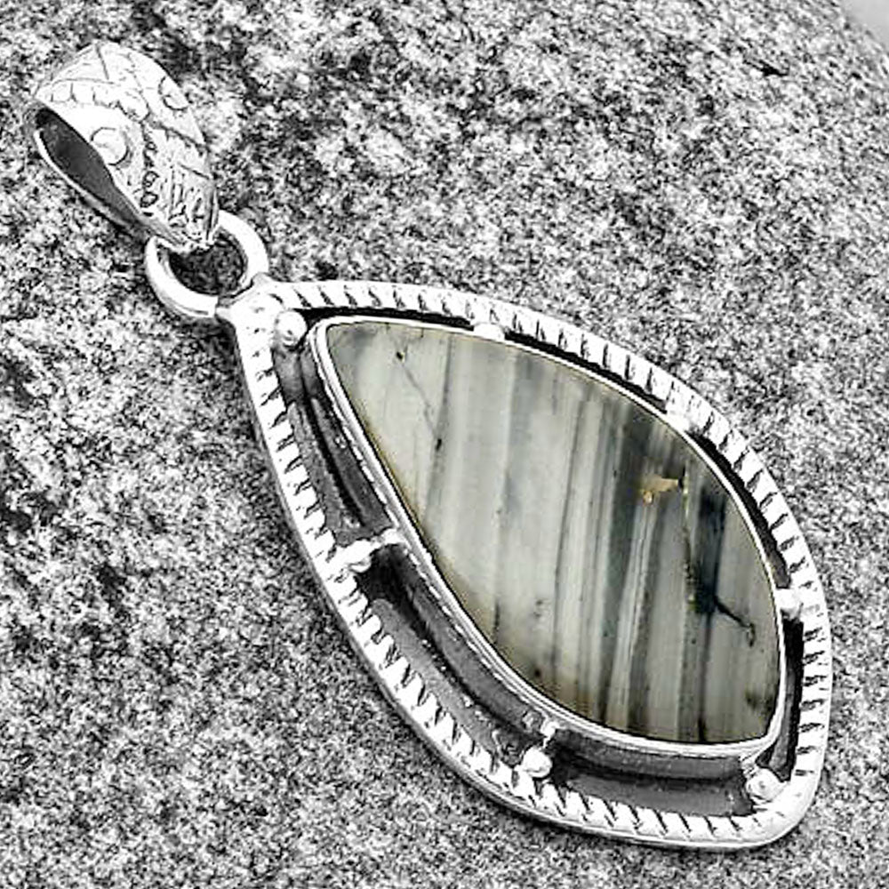 Natural Picasso Jasper Pendant P-1495 SDP132646