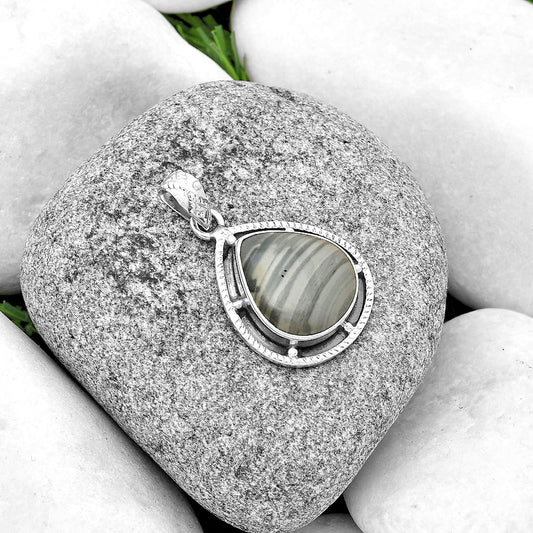 Natural Picasso Jasper Pendant P-1495 SDP132656