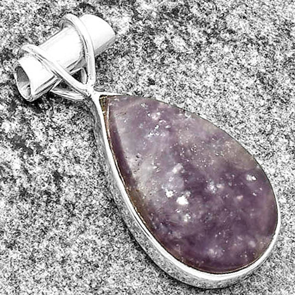 Natural Purple Lepidolite Pendant P-1304 SDP132749