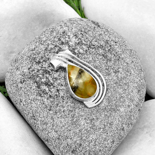 Natural Australian Prehnite Pendant P-1432 SDP132818