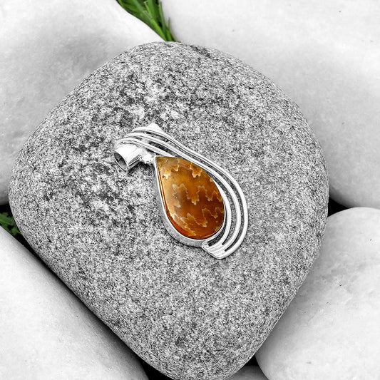 Natural Sutured Ammonite - Madagascar Pendant P-1432 SDP132821