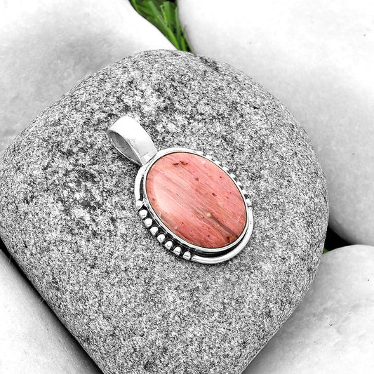 Natural Pink Tulip Quartz Pendant P-1326 SDP132928