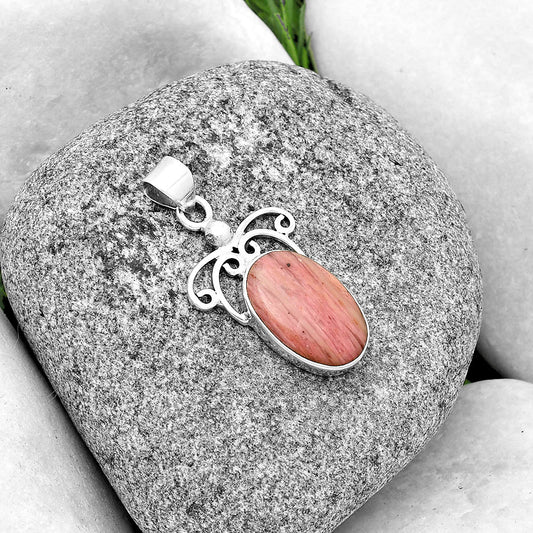 Natural Pink Tulip Quartz Pendant P-1239 SDP132932