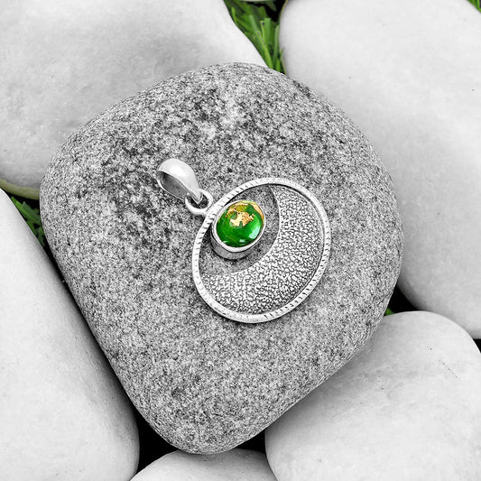 Copper Green Turquoise - Arizona Pendant P-1630 SDP133056