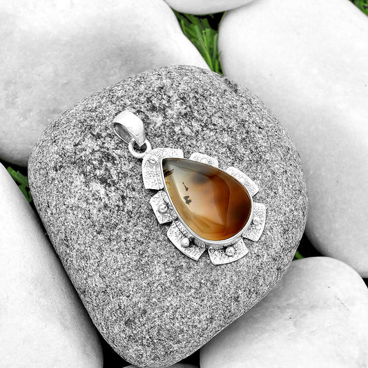 Natural Montana Agate - USA Pendant P-1485 SDP133076
