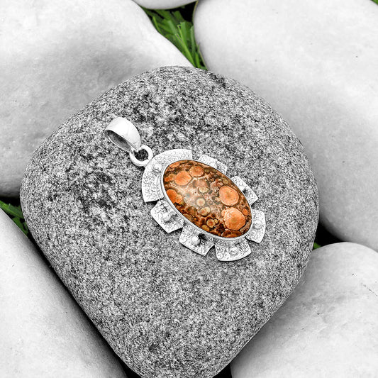 Natural Poppy Jasper Pendant P-1485 SDP133097