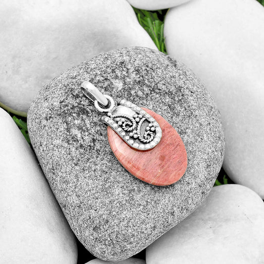 Natural Pink Tulip Quartz Pendant P-1313 SDP133179