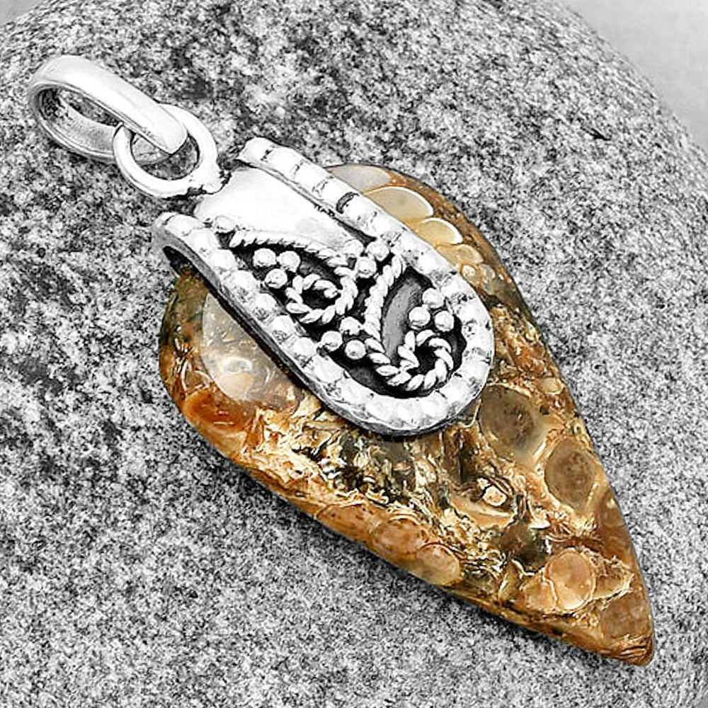 Natural Turtella Jasper - USA Pendant P-1313 SDP133183