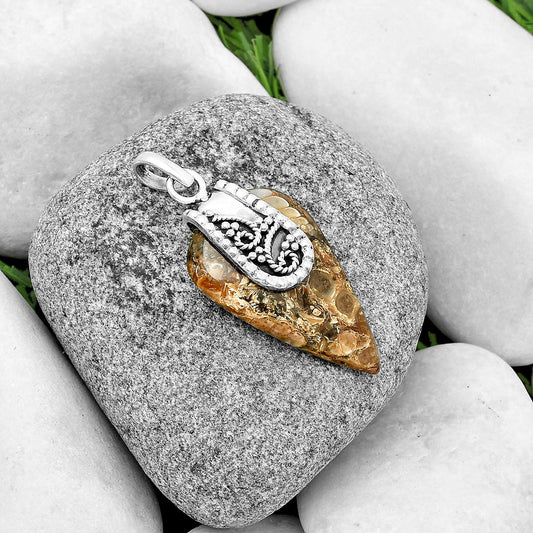 Natural Turtella Jasper - USA Pendant P-1313 SDP133183