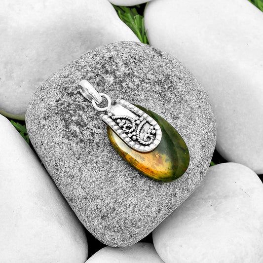 Natural Chrome Chalcedony Pendant P-1313 SDP133187