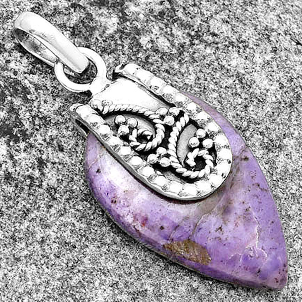 Natural Lavender Jade Pendant P-1313 SDP133194