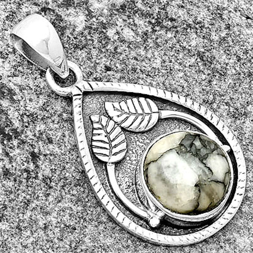 Natural Pinolith Stone Pendant P-1138 SDP133245