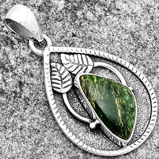 Natural Green Fuchsite Pendant P-1138 SDP133262