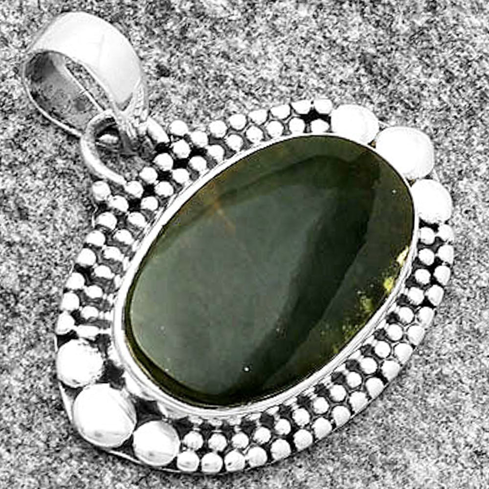 Natural Chrome Chalcedony Pendant P-1677 SDP133269