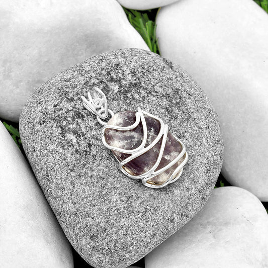 Natural Purple Lepidolite Pendant P-1561 SDP133284