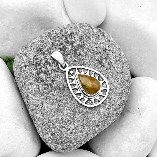 Natural Australian Prehnite Pendant P-1147 SDP133398