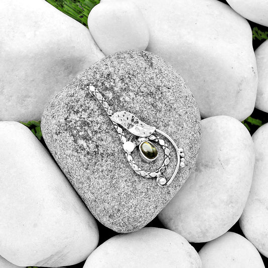 Natural Nuummite Pendant P-1215 SDP133849