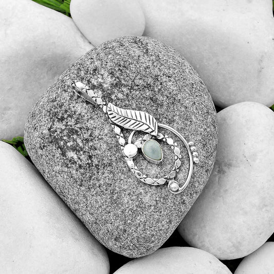 Natural Angelite Pendant P-1215 SDP133860