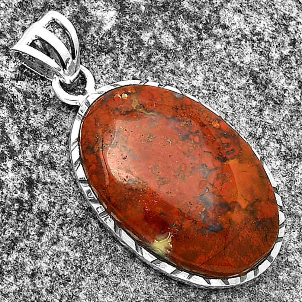 Natural Red Moss Agate Pendant P-1079 SDP133895