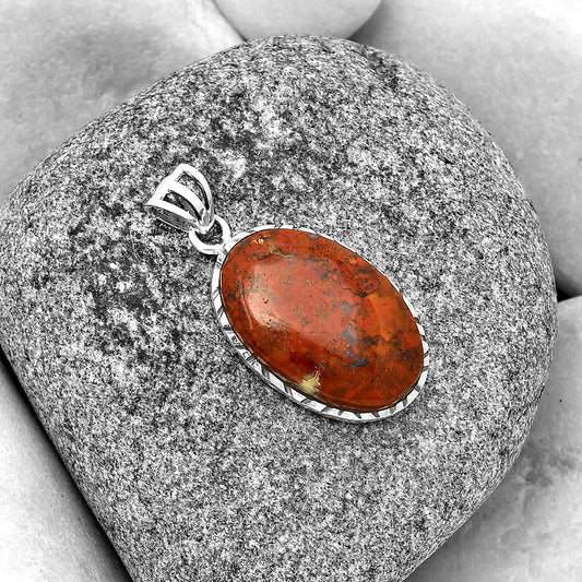 Natural Red Moss Agate Pendant P-1079 SDP133895