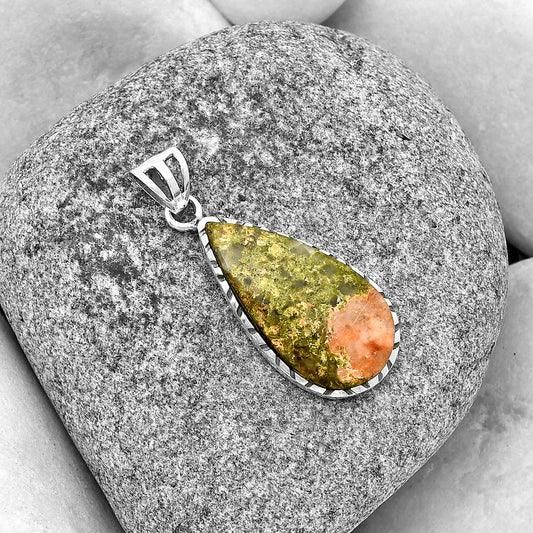 Natural Unakite Pendant P-1079 SDP133901