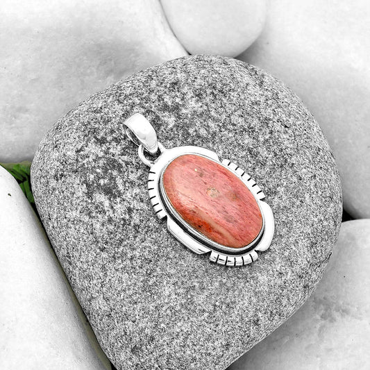 Natural Pink Tulip Quartz Pendant P-1179 SDP134314