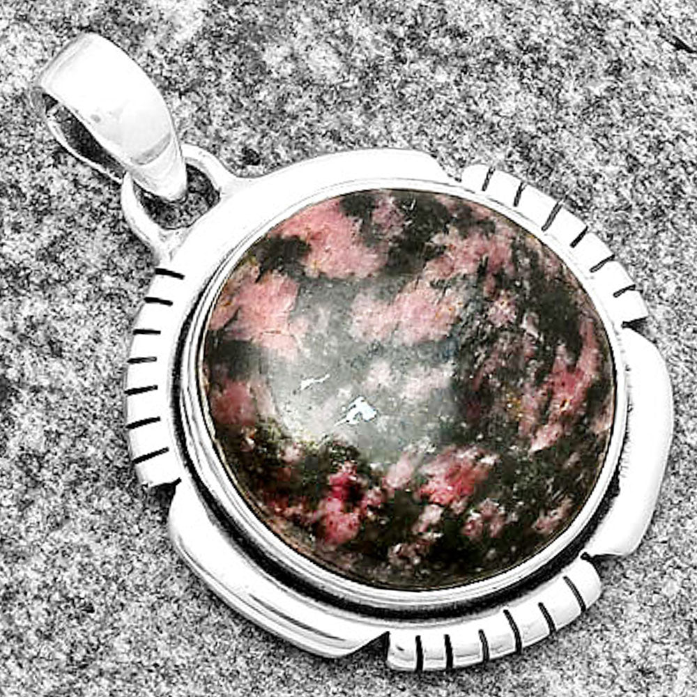 Natural Rhodonite Pendant P-1179 SDP134323