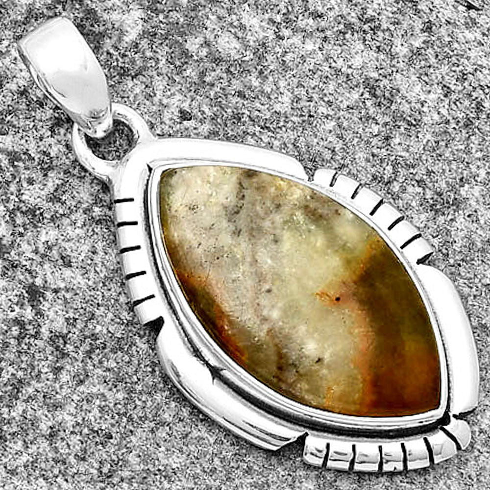 Natural Australian Prehnite Pendant P-1179 SDP134327