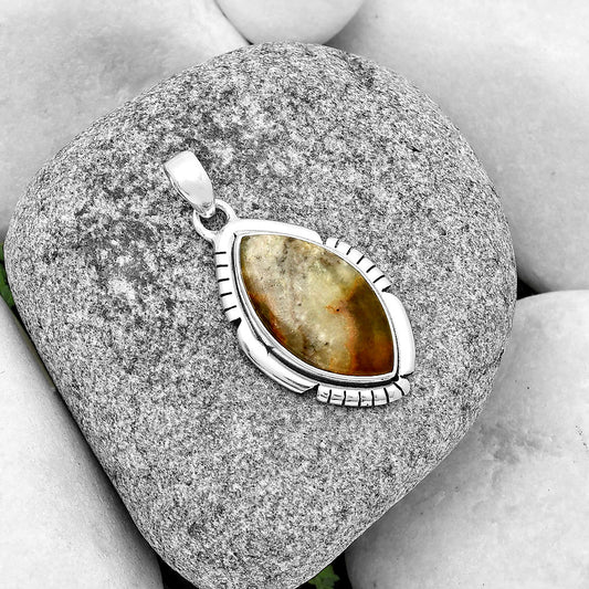 Natural Australian Prehnite Pendant P-1179 SDP134327