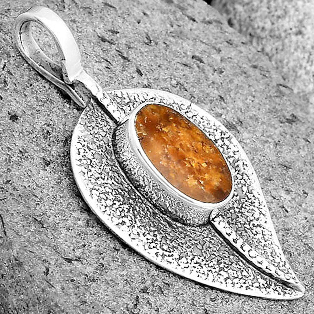 Natural Sutured Ammonite - Madagascar Pendant P-1218 SDP134448