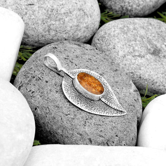 Natural Sutured Ammonite - Madagascar Pendant P-1218 SDP134448