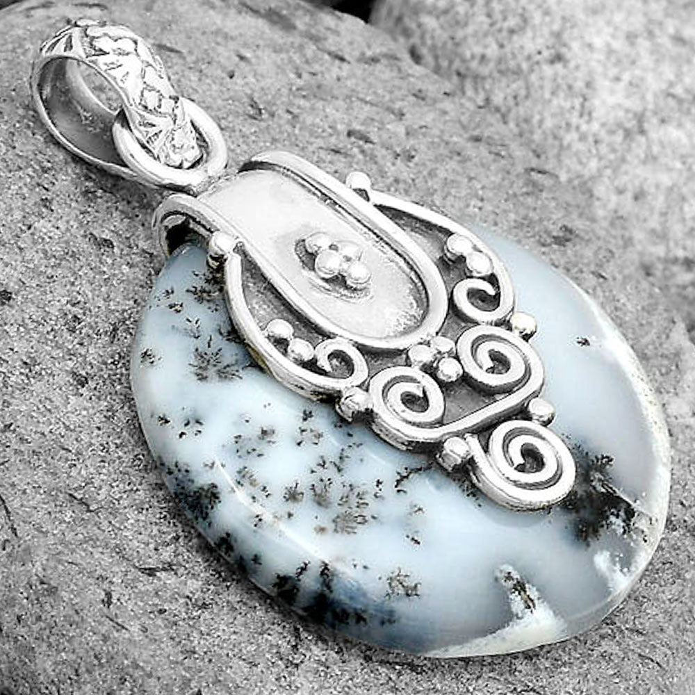 Merlinite Dendritic Opal - Turkey Pendant P-1313 SDP134455