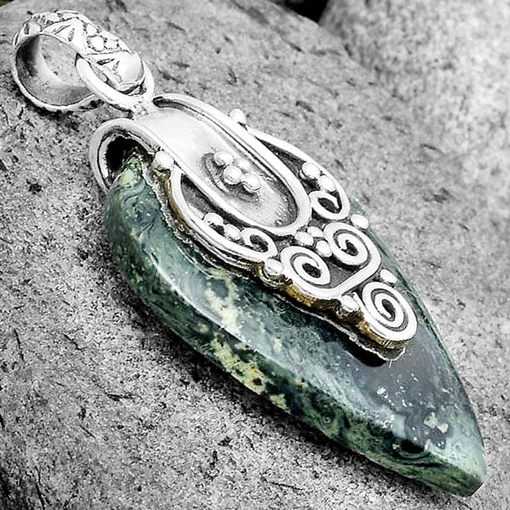 Natural Star Galaxy Jasper Pendant P-1313 SDP134459