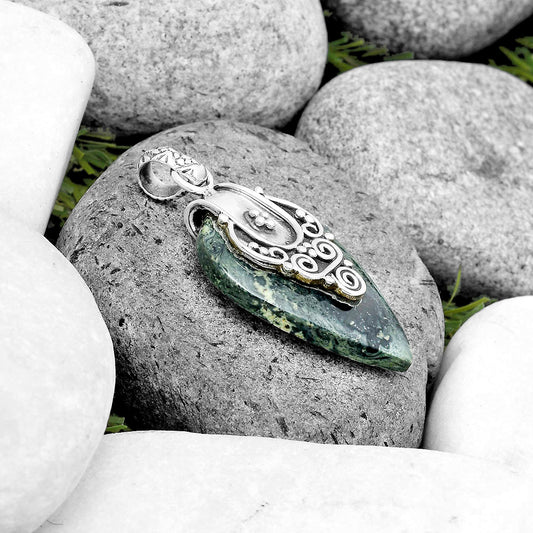 Natural Star Galaxy Jasper Pendant P-1313 SDP134459