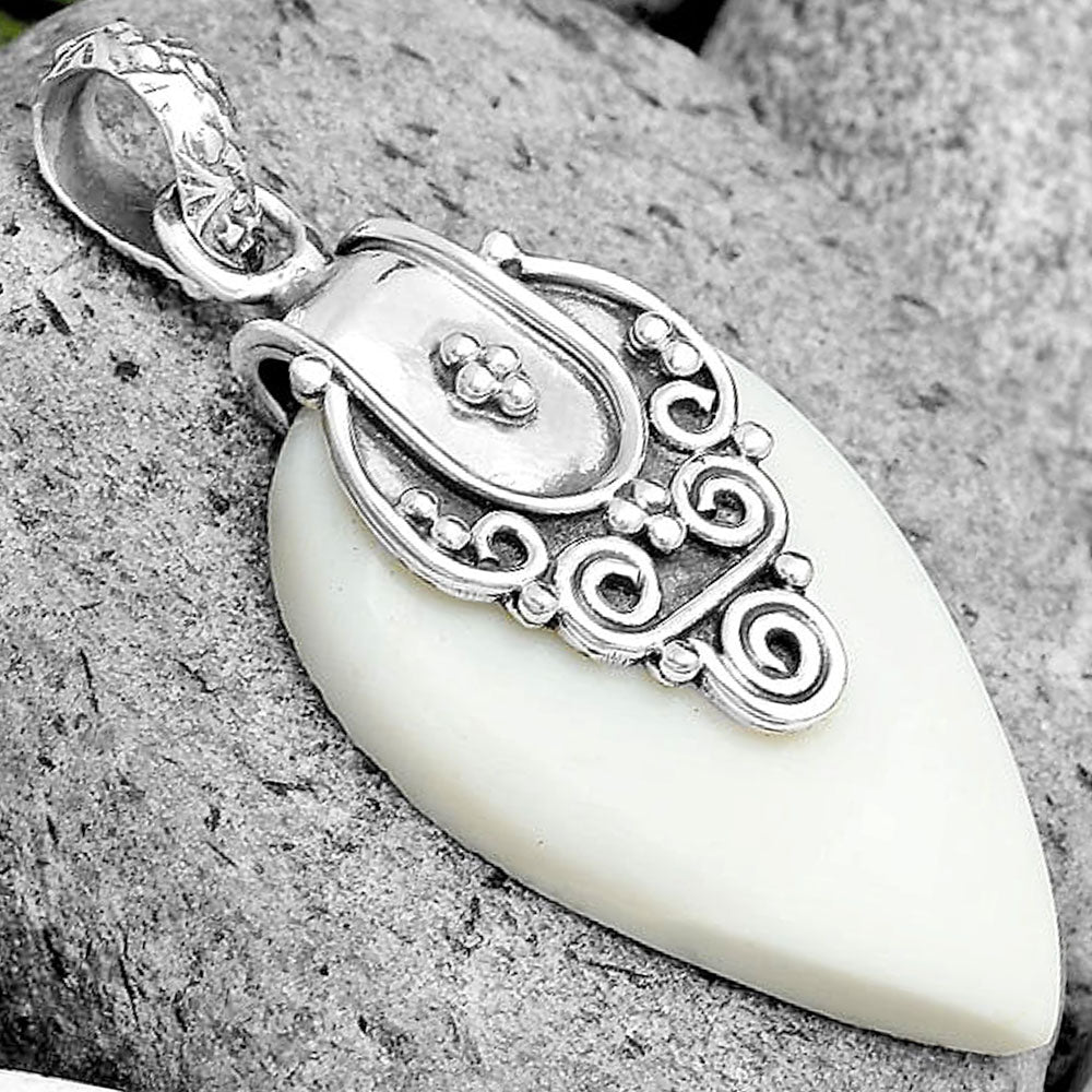 Natural White Opal Pendant P-1313 SDP134461